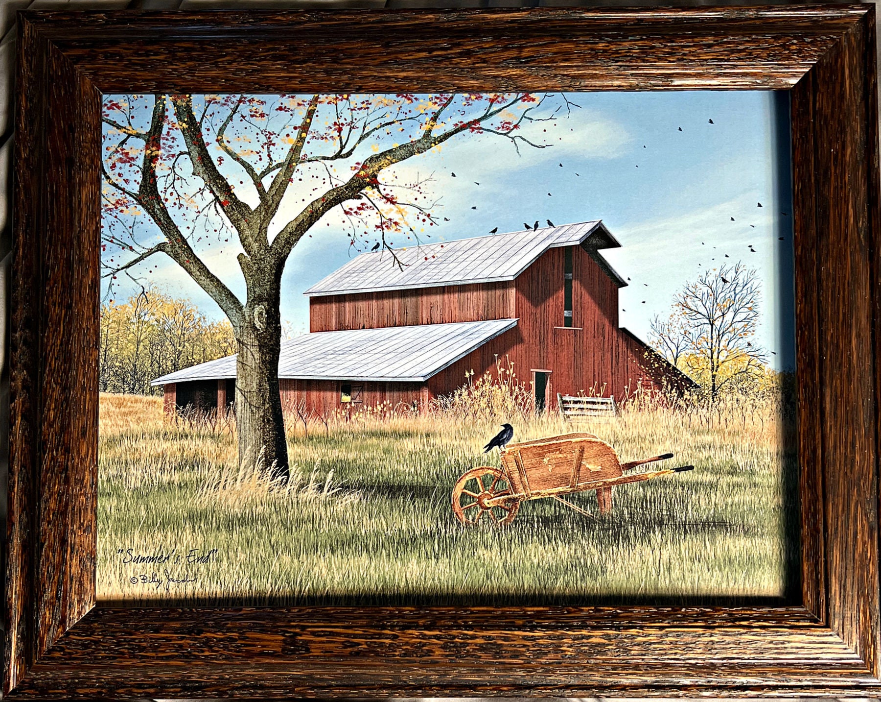Billy Jacobs Summer's End Farm Art Print-framed (wood) 14.5 X 11.5 - Etsy