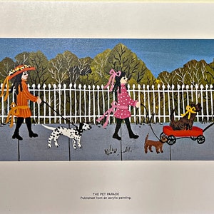 Mrs. B Childrens S/N Art Print The Pet Parade (14.75x3)