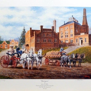 Jim Killen Fire Dept Print-New Ulm Mn S/N Print  21 x 14
