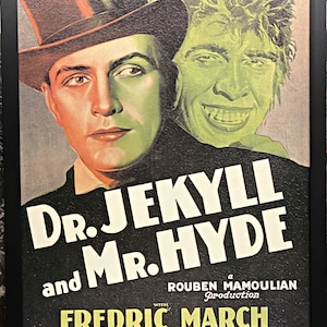 Dr Jekyll and Mr Hyde Movie Poster Framed 29 x 23