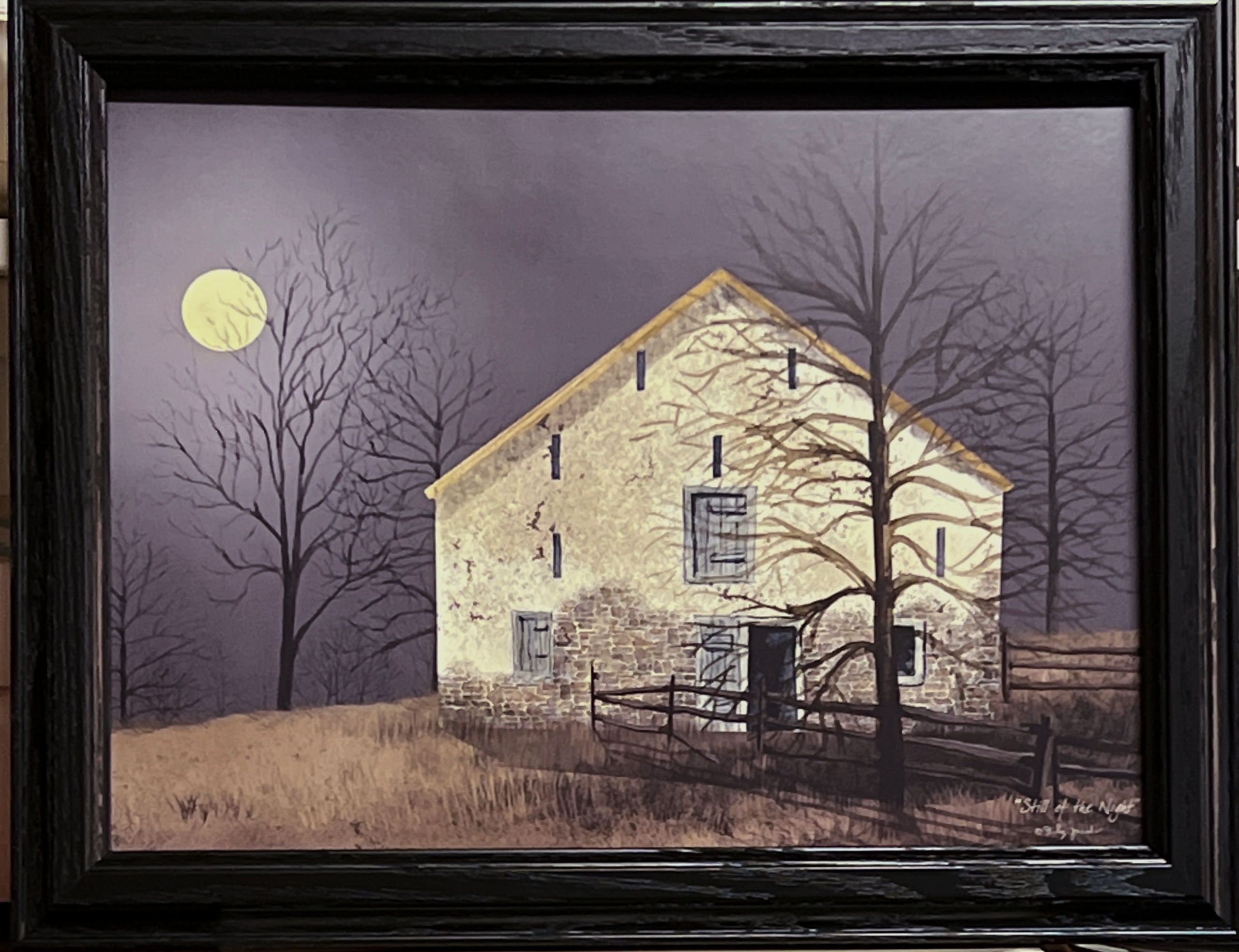 Still of the Night by Billy Jacobs Full Moon Farm Art Print-framed 18.5 ...