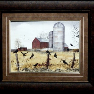 Billy Jacobs Fall Gathering Print-Framed 25.5 x 21.5