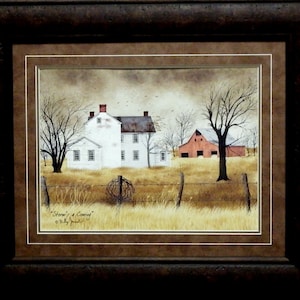 Billy Jacobs Storms a Coming Farm Print-Framed 25.5 x 21.5