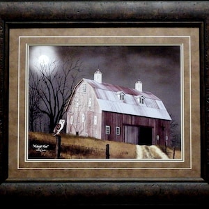 Billy Jacobs Midnight Moon Print LG Framed 25.5 x 21.5