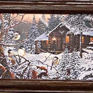 Terry Doughty Enchanted Woods Chickadee Decorator Print-Framed (Wood) 14.5 x 10