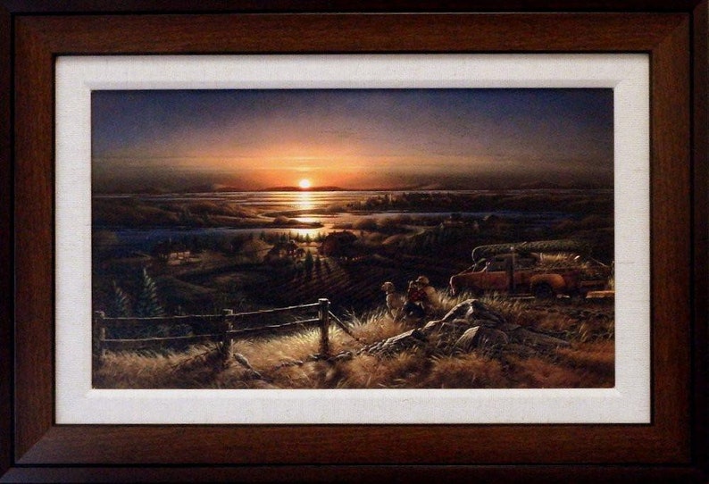 Terry Redlin Best Friends Framedtextured Art Print 23.75 X Etsy