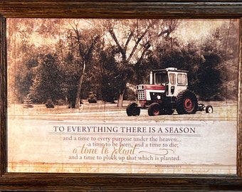 Jennifer Pugh to Everything There is a Season Farming Art Print-Framed 20.5 x 14.5