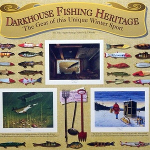 Les Kouba Darkhouse Heritage Spear Fishing S/N Art Print