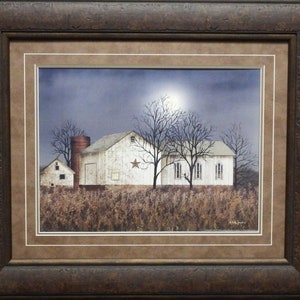 Billy Jacobs Evening Chores Country Farm Print-Framed 25.5 x 21.5