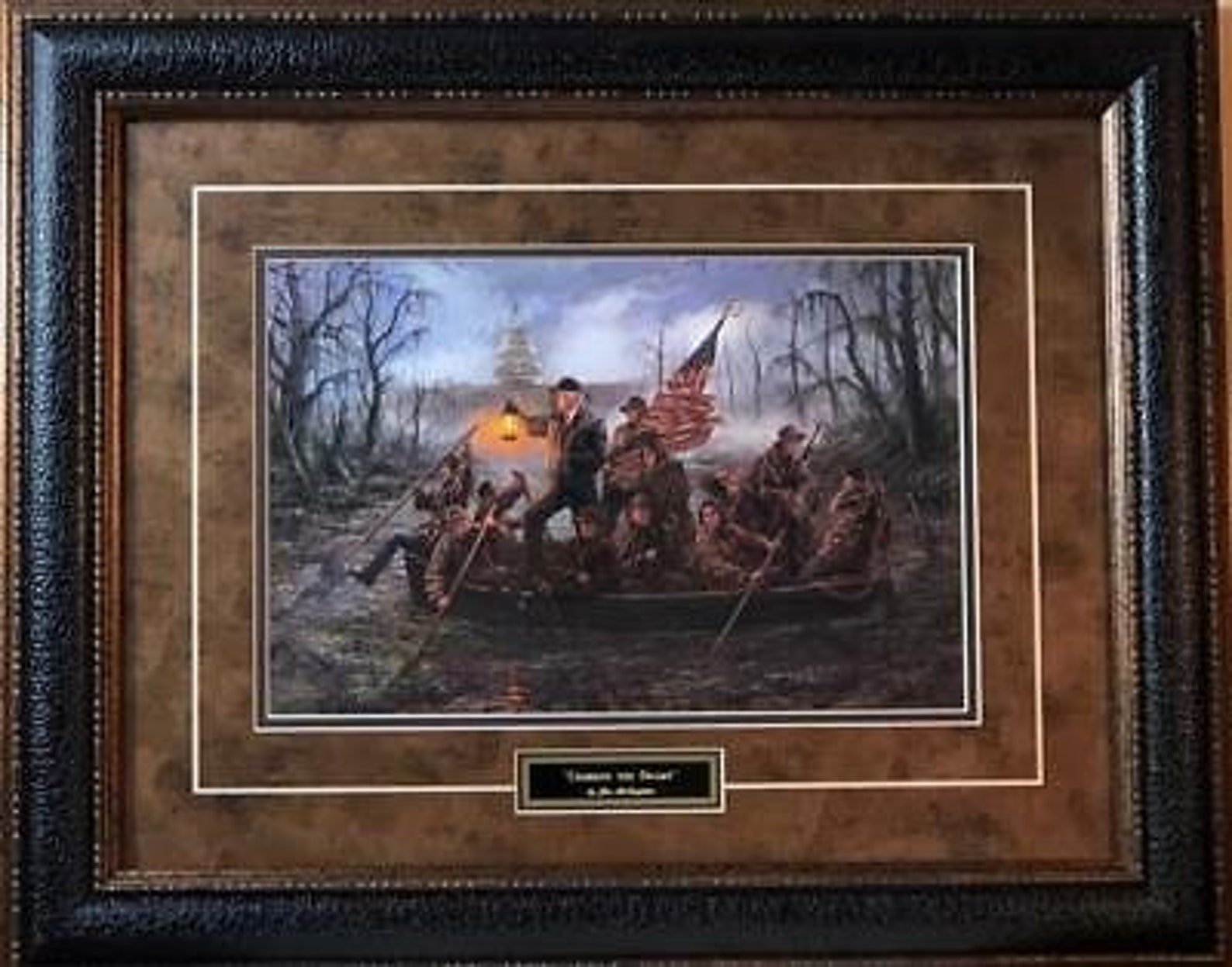 Jon Mcnaughton Crossing the Swamp Donald Trump Printframed Etsy