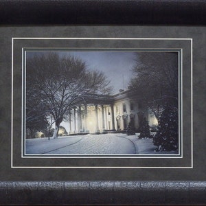 Rod Chase America's Home White House  Print Framed 19 x 15