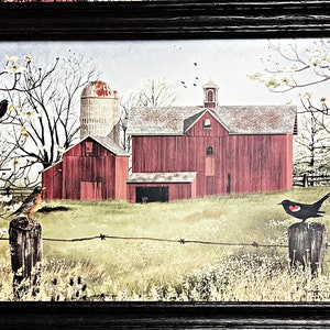 Harbingers of Spring By Billy Jacobs Hand Textured Country Farm Premium Art Print-Framed (Solid Wood) 28 x 22