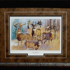 Cynthie Fisher The 300 Club Deer Buck Art Print-Framed 21 x 17