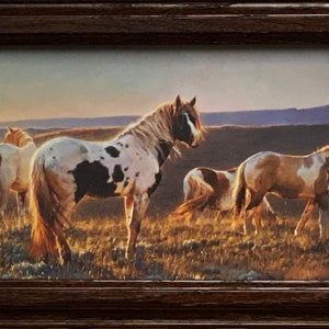 Nancy Glazier Welcome the Dawn Horse Art Print-Framed 14.5 x 10.5