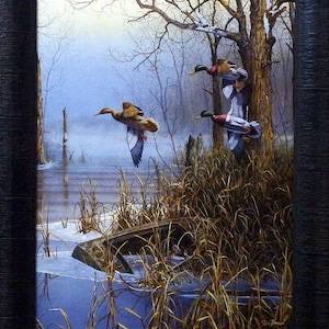 Jim Hansel "After The Thaw" Duck Studio Canvas Framed Print- 15" x 19"