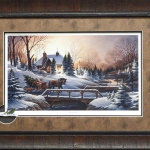 Terry Redlin Heading Home with Cameo-Framed 27.5 x 20.5