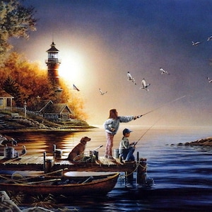 Terry Redlin From Sea to Shining Sea Signed and Numbered Print 28.5 x 16.5