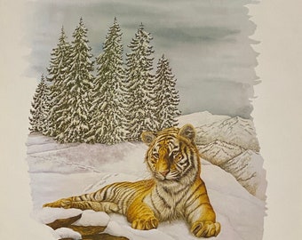 Bengal Tiger by Al Dornisch Signed/Numbered (approximately 10"x12")