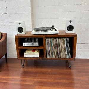 Stand for Record Players  Vinyl Record Storage Cabinet  Furniture for Small Living Room   Furniture for Small Spaces DoubleDouble Rec