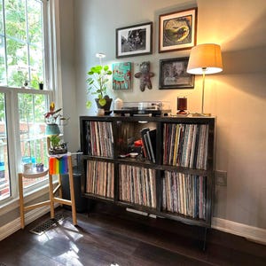 Turntable Stand Vinyl Record Storage Cabinet Record Cabinet Record Shelf How to Store Records Record Storage Ideas Vinyl Lp Storage 6-Pack