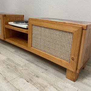 Sturdy Wooden Block Legs that match the stain of your unit : Add to your record player stand instead of hairpin legs 26 inches