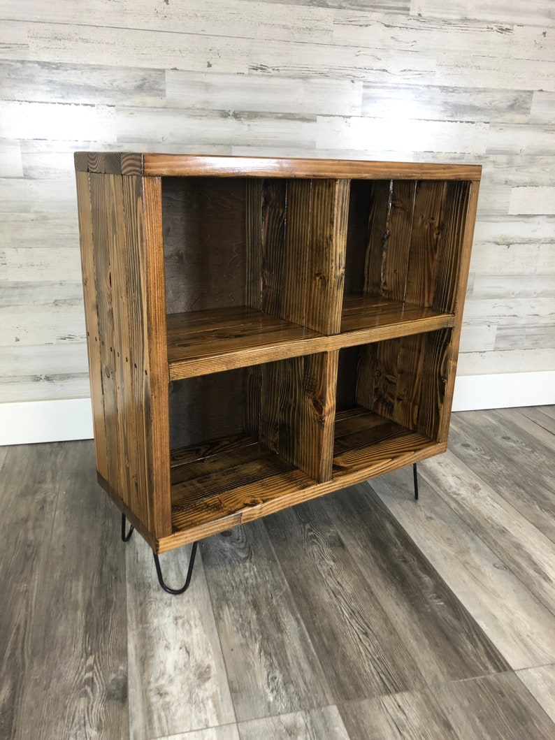 4pack Vinyl Record Storage Lp Storage Media Console Etsy