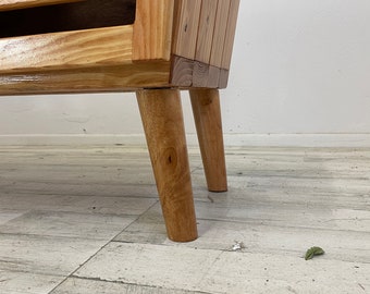 Mid Century Modern Furniture Legs Upgrade, Stained Wood
