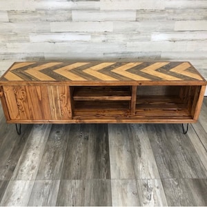 Upgrade- Varying Walnut Herringbone Top | Add to Cart along with your Furniture Piece | Please Read Description