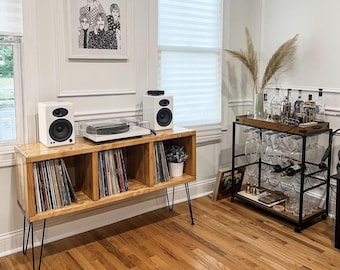 Vinyl Record holder -Solid Wood Furniture