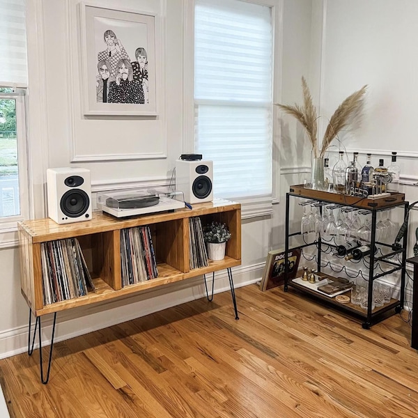 Vinyl Record holder -Solid Wood Furniture