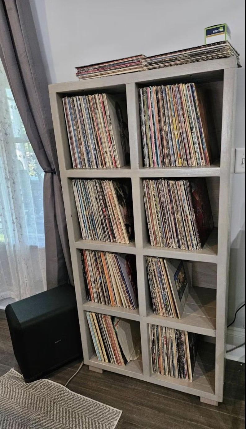 Handmade Vinyl Record Storage Cabinet, 600 Album Capacity - Etsy