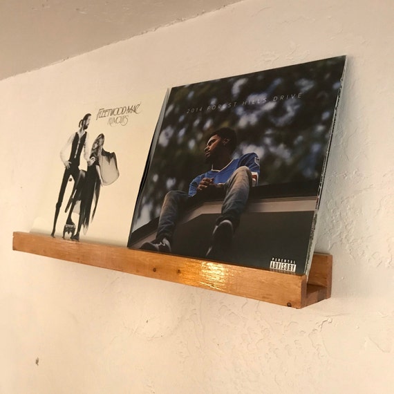 The Vinyl Wall  Wooden Record Display Shelves