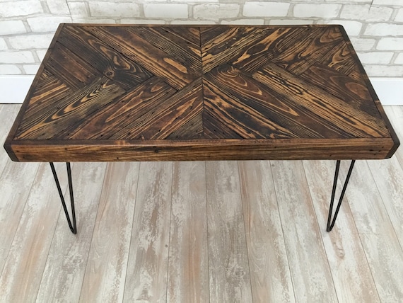 Coffee Table Reclaimed Wood, 18 Inch Depth Coffee Table