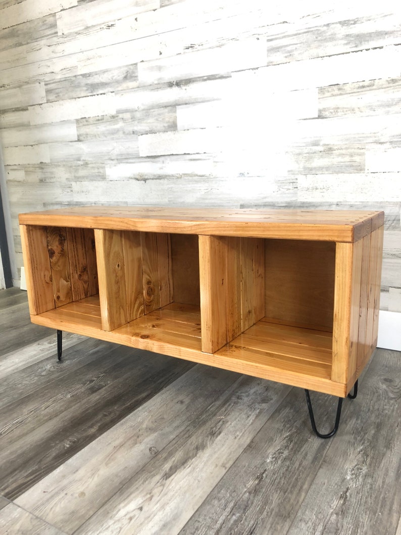 Vinyl Record Holder - Solid Wood Furniture - Thumbnail 5