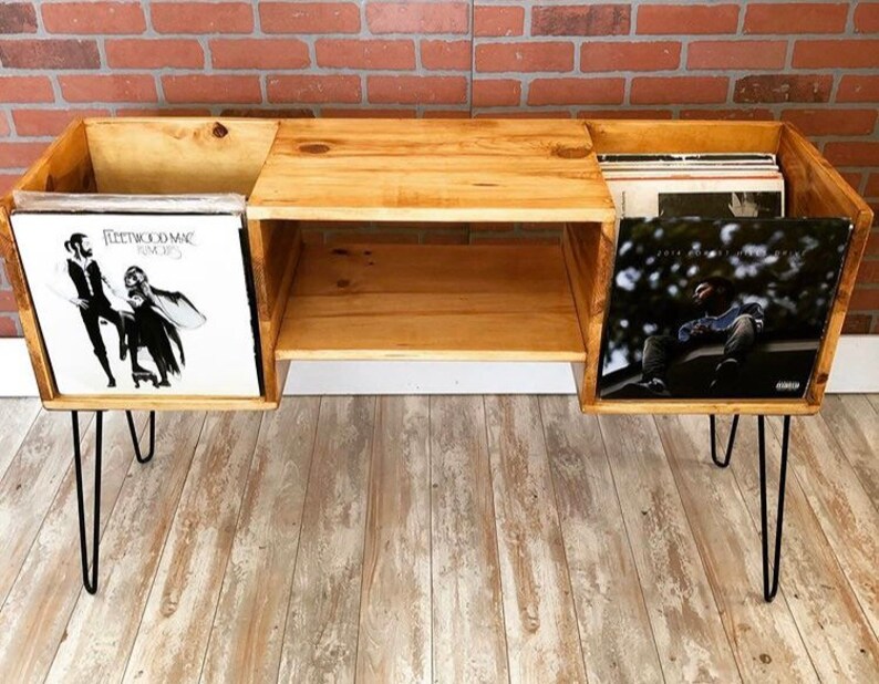 AUDIO MODERN Record Player Stand Flip Through Etsy