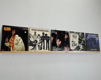 Wall Mounted Record Shelf - Vinyl Record Display Stand