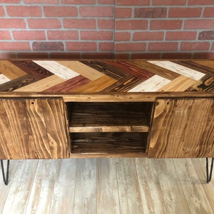 Upgrade- Bohemian Herringbone Top | Add to Cart along with Record Player Stand or Entertainment Center | Please read description