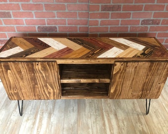 Upgrade- Bohemian Herringbone Top | Add to Cart along with Record Player Stand or Entertainment Center | Please read description