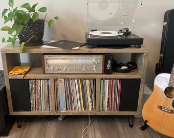 Vinyl Record Player Table Vinyl Lp Storage Cabinet Handmade Record Player Furniture Record Case Cabinet Record Player vinyl storage shelf