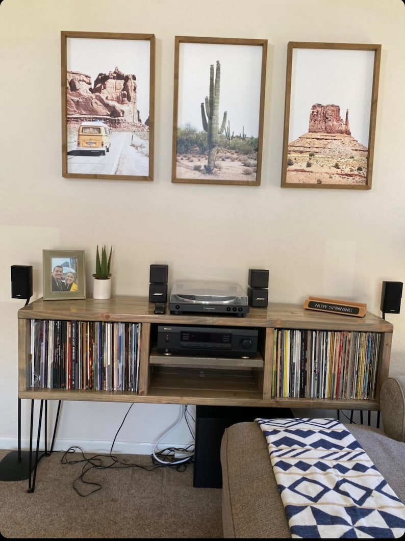 3x2 RECORD PLAYER STAND Tv Stand Record Holder Receiver Etsy