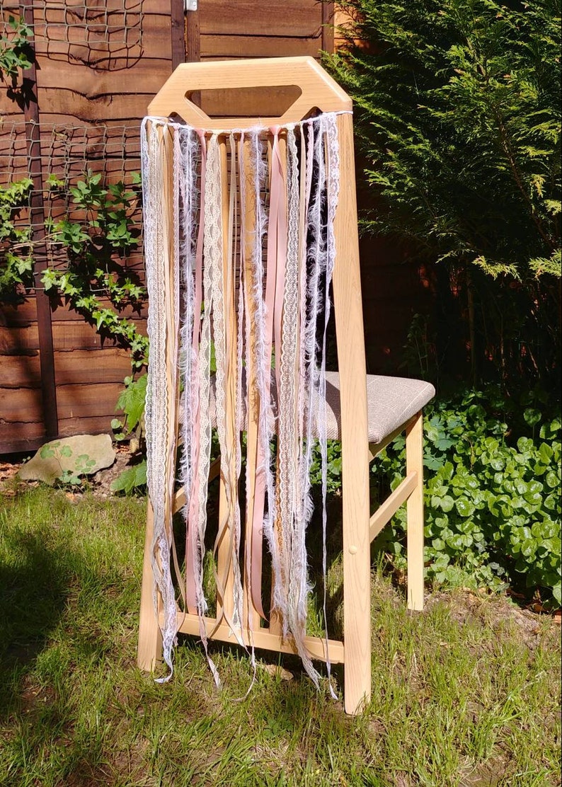 Peach Cream Wedding Chair Decor Wedding Chair Tie Backs Etsy