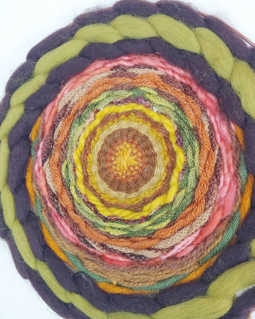 最も信頼できる Wall Round Weave, Vintage 70s Art, Wall Gold Art, Textile 小物入れ