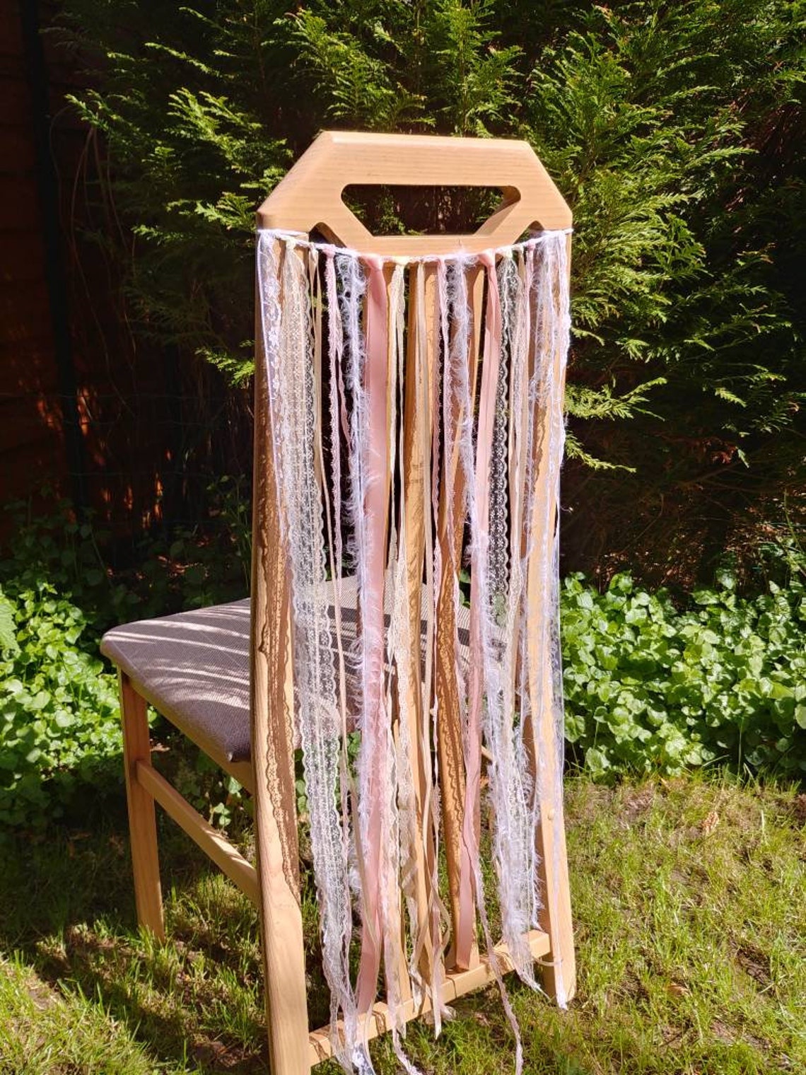 Peach Cream Wedding Chair Decor Wedding Chair Tie Backs Etsy