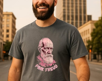 Pink Freud - Funny Therapist Tee - Grunge Psychologist Parody T-Shirt