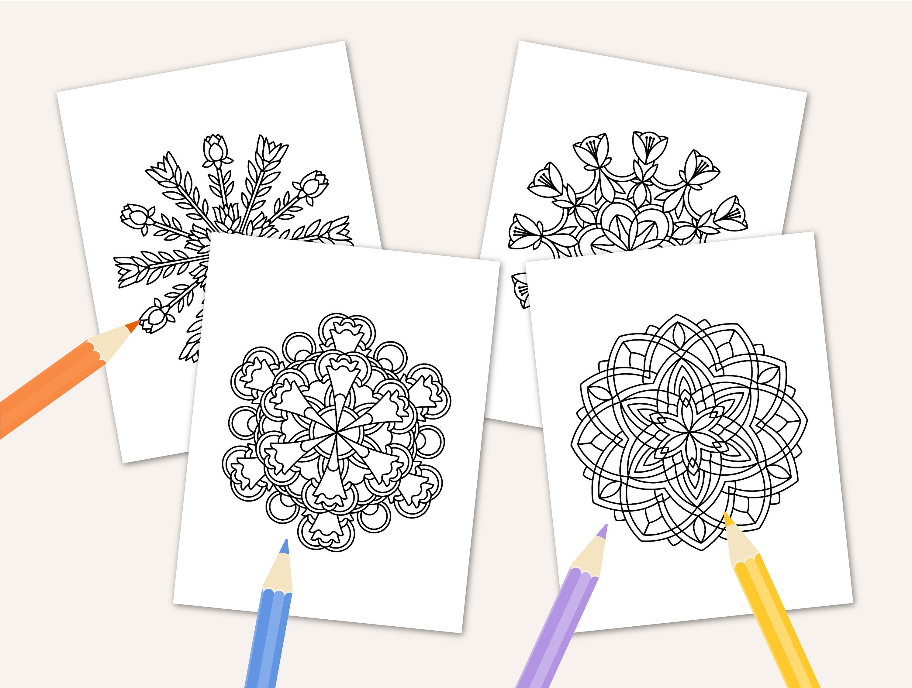  Coloring Mandala for Kids Easy Mandala for Children Preschool Mandala Bildidee 