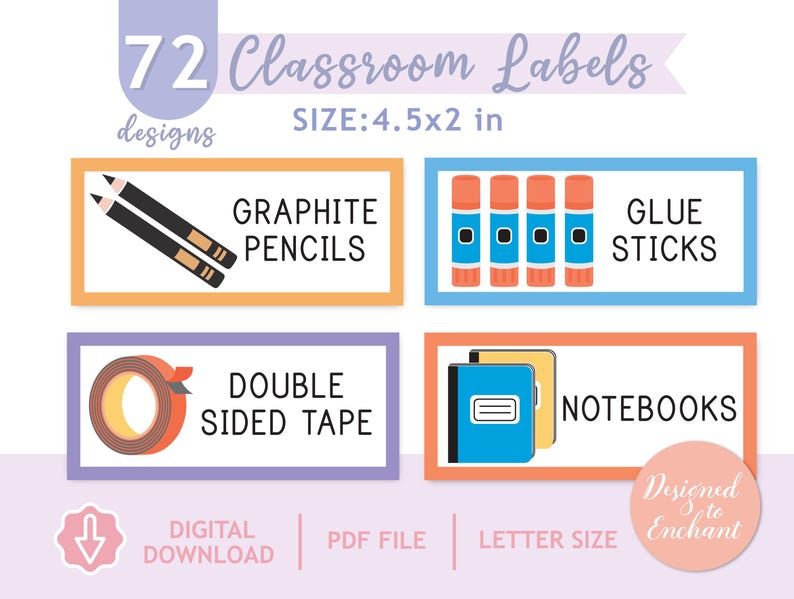 Classroom Labels, Printable Classroom Supply Labels, Teacher ...