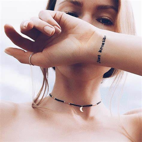 Custom Quote Temporary Tattoo Quote Tattoos for Women - Etsy