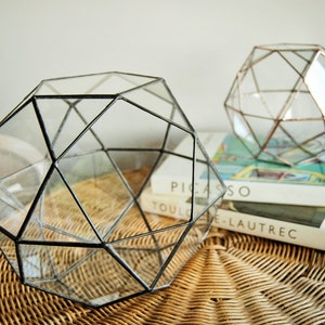 Large Geometric Terrarium Container, Christmas Centerpiece, Holiday Gifts, Glass Box, Christmas Decorations, Succulent Planter, Home Decor