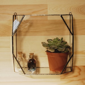 Customized Hanging Glass Terrarium Geometric Glass Terarrium Handmade Glass Terrarium Accessory Box Jewelry Box Stained Glass Box  Organiser