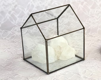 Customized Glass House Terrarium, Home Decor,Wedding Decor, Geometric Terrarium, Indoor Planter, Gift for Her, Fairy Garden Succulent Box